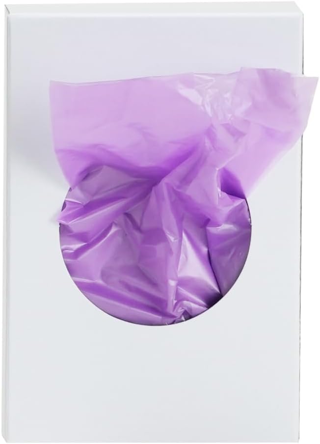 Universal Feminine Disposal Bags for Menstrual Care Products- 10 Pack- Purple- 30ct Refill Box- for Disposal of Tampons, Pads, Hygiene Products