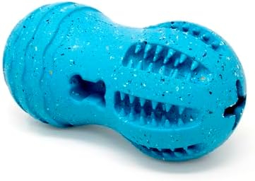 Max Fusion Made with Nike Grind, Arlee Weeble Treat Dispensing Dog Toy, Treat Dispenser, Durable Treat Toys for All Dogs, Natural Rubber Chew Toy, Large, Blue, 1 Count