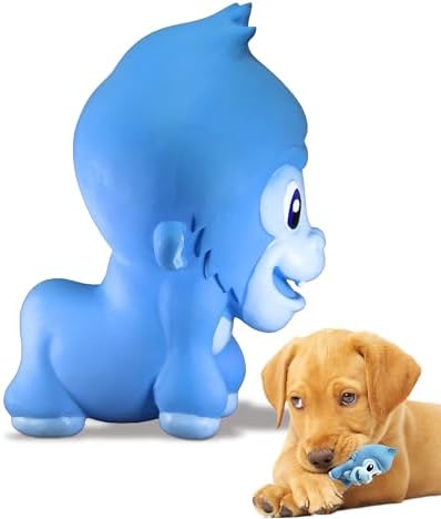 PetSport Naturflex Tiny Tots Gorilla Toy - Durable & Long-Lasting, Non-Toxic Material, Internal Squeaker, Rubber Toy for Dogs, Ideal for Interactive Play and Engagement