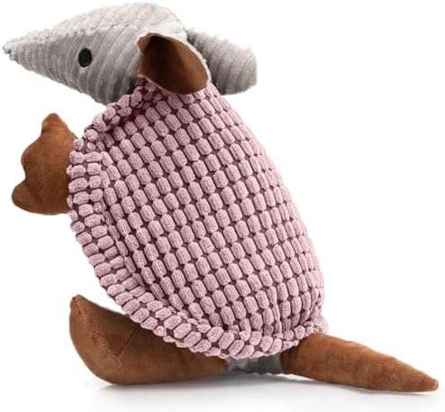 Hollypet Armadillo Squeaky Dog Toys for Medium Large Dogs, 14"