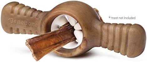 Benebone Pawplexer Interactive Treat Dispensing Tough Dog Puzzle Chew Toy, Made in USA, Small, Real Bacon Flavor