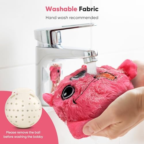 Petbobi Interactive Dog Toys for Small Medium Breeds Move Squeak Plush Ball