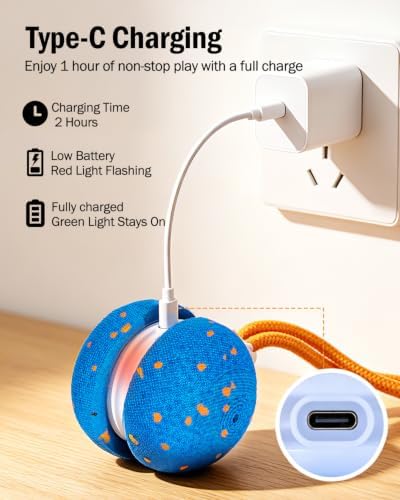 osou Interactive Dog Toy, Automatic Moving Dog Ball Toy with 2 Speed Modes