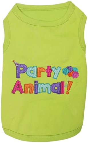 Parisian Pet Dog Shirt – 100% Cotton Shirts for Large Dogs – Sleeveless Pet Clothes – Lightweight Party Animal Dog Apparel – Breathable Dogs Clothes - Stretchy Pet T Shirts