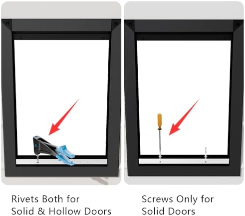 [MAVRICPOWER] Rust Proof Aluminum Medium Dog Door for Door