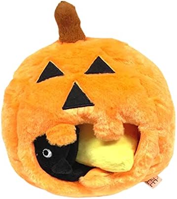 Midlee Pumpkin Find a Toy Halloween Dog Toy Interactive Plush SqueakerGift