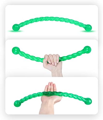 Ycozy Dog Chew Toys 19'' Long for Medium/Large Dogs Aggressive Chewers, Rubber Dog Rope Toys Knot Teething Toys Almost Indestructible