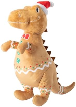 Fringe Studio Pet Toy, Cookie-Saurus Rex Plush Dog Toy, PetShop Collection (314078)