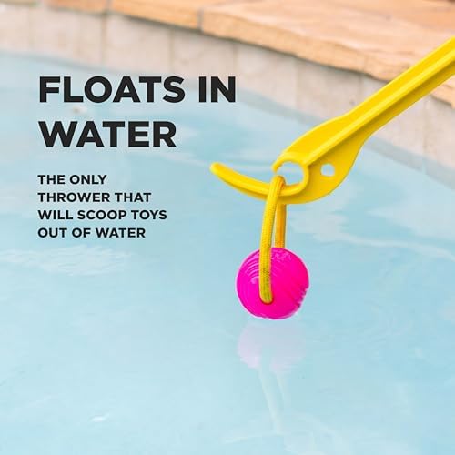 Project Hive Dog Ball | Set of 3 Looped Dog Balls | Interactive Dog Toys Compatible with Hive Zoomer Dog Toy Thrower | Perfect for Fetch and Tug Play | Pink, Green, Blue
