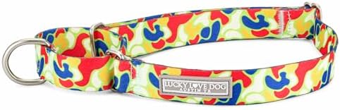 Lucky Love Dog Martingale Collar for Large Dogs No Slip Cute – Oscar, Large