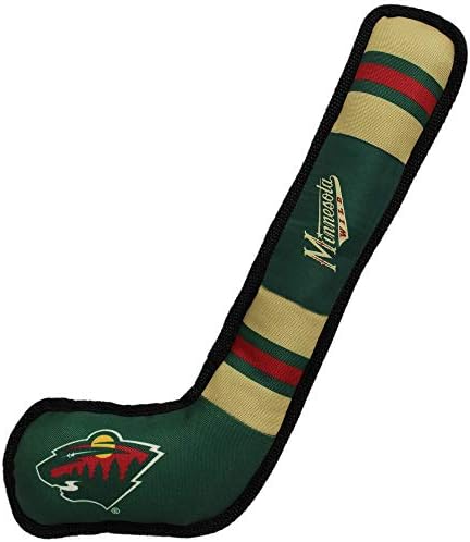 Pets First NHL Minnesota Wild Stick Toy for Dogs & Cats. Play Hockey with Your Pet with This Licensed Dog Tough Toy Reward!