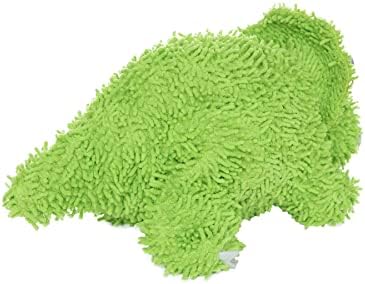 MIGHTY Tuffy Microfiber Medium Ball Triceratops Dog Toy
