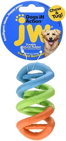 JW Pet Dogs in Action Dog Toy, Small (Assorted Colors) (Pack of 4)