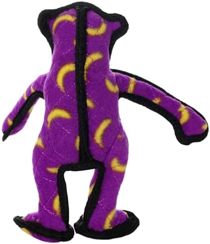 TUFFY - World's Tuffest Soft Dog Toy - Zoo Junior Monkey - Squeakers - Multiple Layers. Made Durable, Strong & Tough. Interactive Play (Tug, Toss & Fetch). Machine Washable & Floats