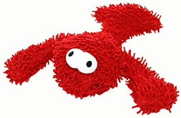 MIGHTY Tuffy Microfiber Medium Ball Lobster Dog Toy