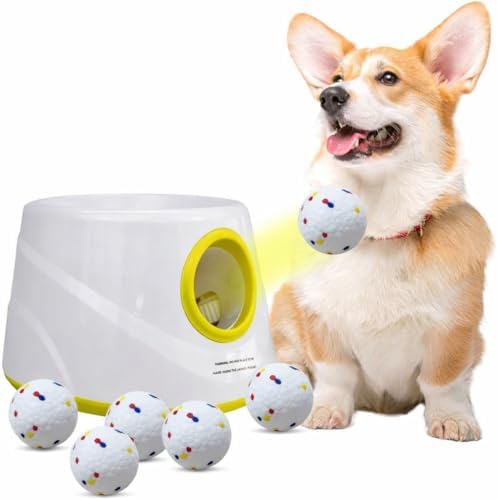 Automatic Dog Ball Launcher, Interactive Fetch Machine for Small Medium Dog