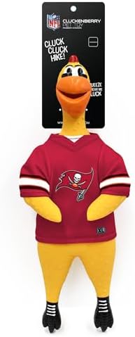 Littlearth NFL Team Rubber Chicken Pet Toy - Officially Licensed Teams