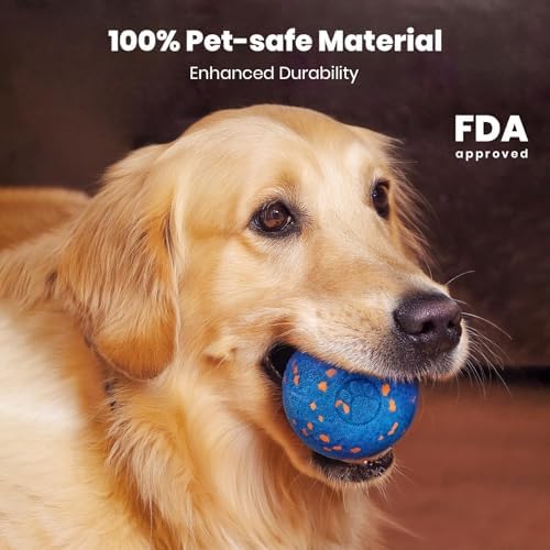 Smart Interactive Dog Toy, Automatic Moving, Bouncing, and Rotating, E-TPU Material, IPX7 Waterproof Rating, Active Rolling Ball for Medium and Large Dogs
