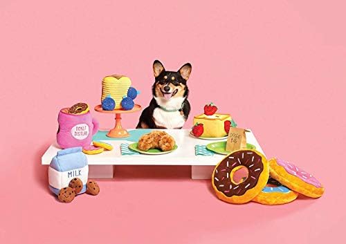 ZippyPaws Burrow Replacement Miniz Squeaky Toy for Enrichment - Cookies