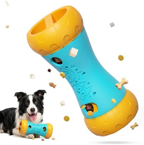 Treat Dispensing Dog Puzzle Toy, Interactive Dog Toys, Blue