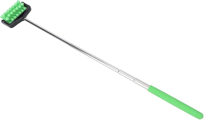 Massage Stick, Yoga Massage Stick for Men and Women Granular Body Massage Tool Telescopic Roller Massage Stick Home Neck Leg Back Body Massage Stick(Green)