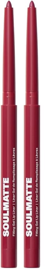 MORPHE Soulmatte Gel Lip Liner - Creamy Lip Pencil with a Matte Formula - Precision Contour Pencil with Sweet Almond & Tea Seed Oil for Long-Lasting Definition - Bella (0.007 oz) (Pack of 2)