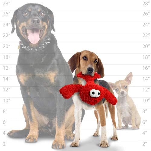 TUFFY® Crab Mighty® Microfiber Ball Lobster Ultra Durable Plush Dog Toys