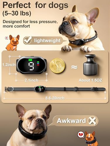 Shock Collar for Small Dogs(5-30Lbs), Dog Shock Collar with Remote