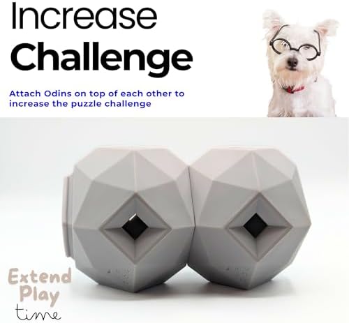 Treat Dispensing Balls for Medium Dogs and Cat Treat Dispenser Toy Interactive for Self-Play Improves Oral Hygiene, Mental Simulation, and Bordem Buster, Simple and Effective Food Toy (3.6 x 3.6 in)