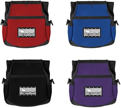 Doggone Good Rapid Rewards Deluxe Dog Training Bag with Belt (Red)