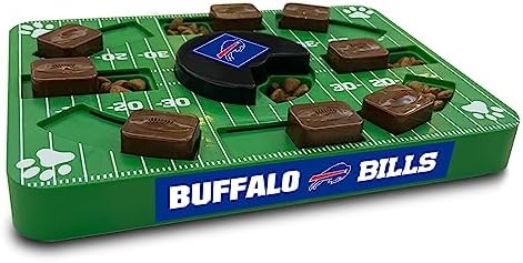 Pets First NFL Buffalo Bills Puzzle Toy, Puzzle Treat Dog Toy, Interactive Dog Treat Toy, Dog Puzzle