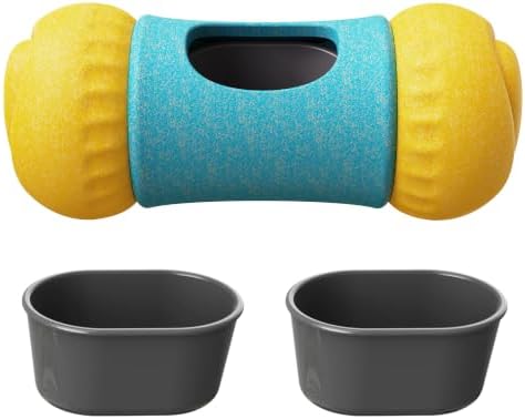 COMFGIVE Cognitive Slow Feeder for All Dogs with Two Detachable Bowls, Interactive Dog Puzzle Enrichment Toy, Adjustable Treat Dispensing Toy to Keep Dogs Busy & Provide Brain Stimulation