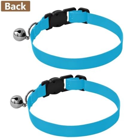 Pink Blue Gradient Small Dog Collar 2 Pack Adjustable Pet Collar Adjustable Length 10.6" to 17.1"