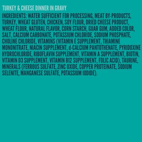 A Strong Heart Cat Food, Turkey & Cheese in Gravy, 5.5oz, 24pk | Real turkey & cheese, gravy texture, made in USA, all life stages, 24-pack