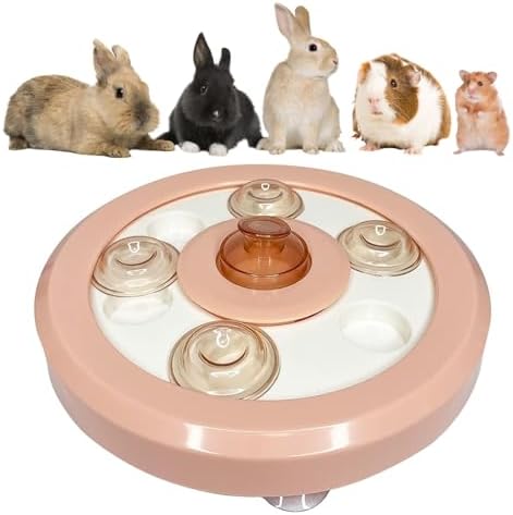 kathson Bunny Enrichment Toys Treat Dispenser Rats Foraging Toy Small Animal Interactive Puzzle ToysBoredom Breaker for Hamster Mouse Ferret Cat Dog