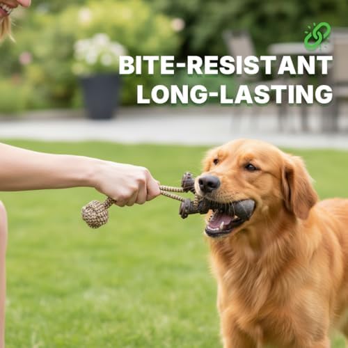 Interactive Dog Toys, Slingshot Tug of War Dog Toy, Tough Dog Rope Toys