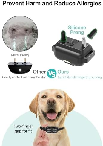 Dog Training Collar with Remote - Large Dog Shock Collar, 3 Pack