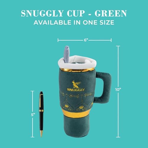Haute Diggity Dog Snuggly Cup Plush Dog Toy Tumbler Parody Stuffed Chew Toy