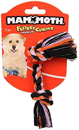 Mammoth Pet Products Flossy Chews Cottonblend Color Rope e, Mini, 6-Inch, MultiColored (20000V)