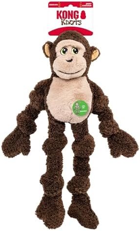KONG Floppy Knots Rope and Plush Dog Toy, Monkey, for Large/X-Large Dogs