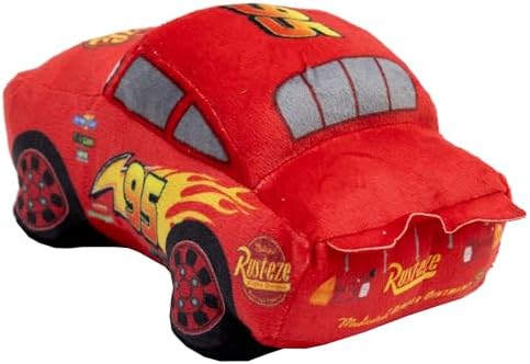 Buckle-Down Disney Dog Toy, Pixar Cars Lightning McQueen Race Car Replica, Plush