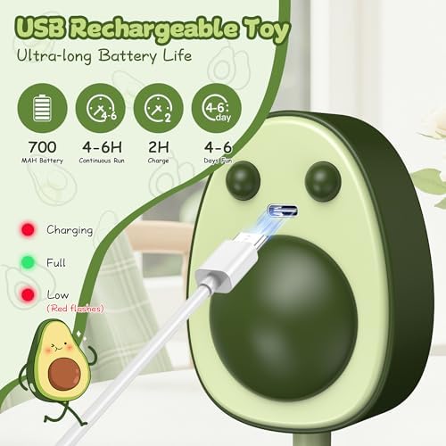 Interactive Cat Toys for Indoor Cats,Electric Flying Bird & Mouse Wand Teaser, Automatic Hanging Door Frame Chase/Hunt/Exercise Stimulate Feather Cat Toy for Bored Indoor Adult & Kitten (Dark Green)