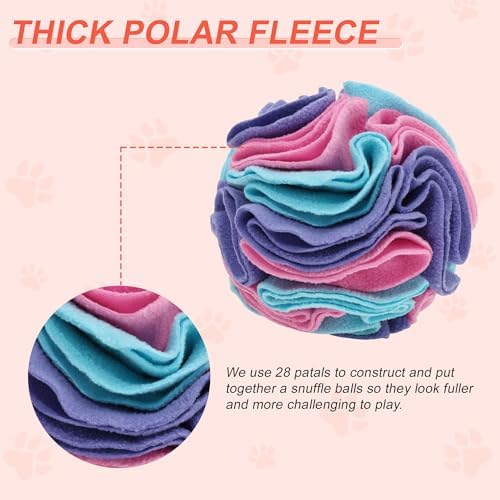Snuffle Ball for Dogs, Interactive Dog Toys, Blue, Medium
