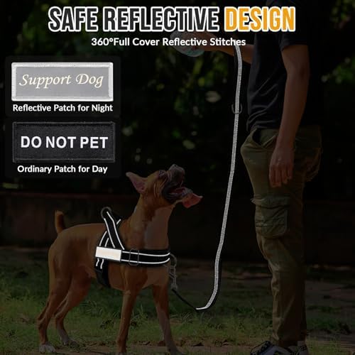 Lukovee No Pull Dog Harness and Leash Set, Soft Padded for Large Medium Dog