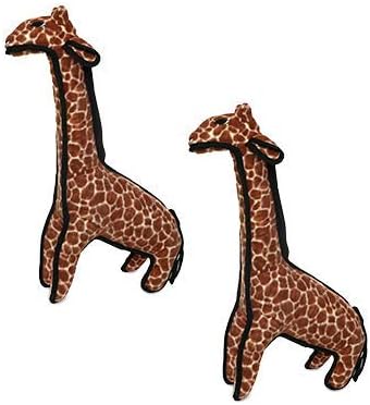 TUFFY® - 2 Pack Original : Giraffe Dog Toy : Ultra Durable Plush Dog Toy with Multiple Layers & Reinforced Seams, Washable and Floats, Original Construction