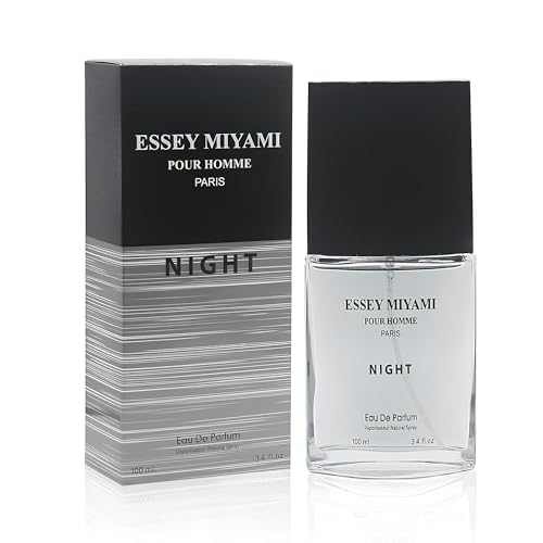 A CENTER Essey Miyami Night Cologne for Men/Eau de Parfum Natural Spray 3.4 Fl Oz Perfume for Men Suitable for All Skin Type Fragrance Daily Used