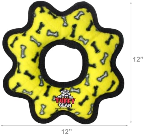 TUFFY® Ultimate Gear Ring Ultra Durable Plush Dog Toy
