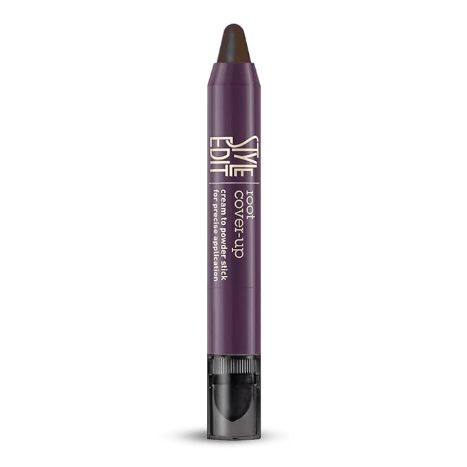 Style Edit Root Touch Up Stick | Temporary Hair Color for Gray Roots and Thinning Hair | Salon-Quality, Transfer-Resistant Hair Concealer | Dark Brown, 0.11 oz