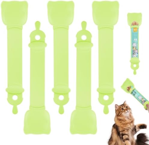 5-Pack Cat Treat Dispenser Spoon, Lickable Cat Treat Spoon for Wet Food