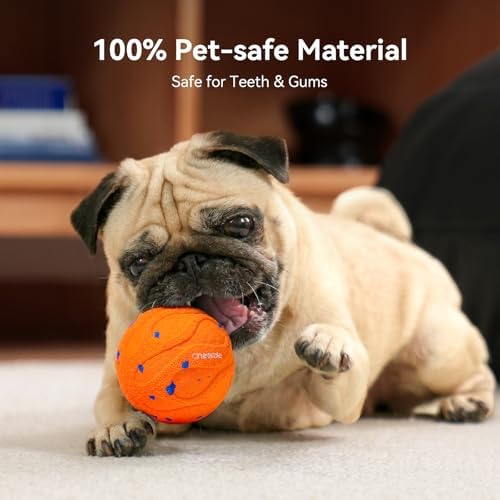 Cheerble Smart Interactive Dog Toy, Wicked Ball AIR Neo, Heartbeat Puppy Toy Automatic Moving, Bouncing, and Rotating, ETPU Material, IPX7 Waterproof Rating, Active Rolling Ball for Medium & Large Dog